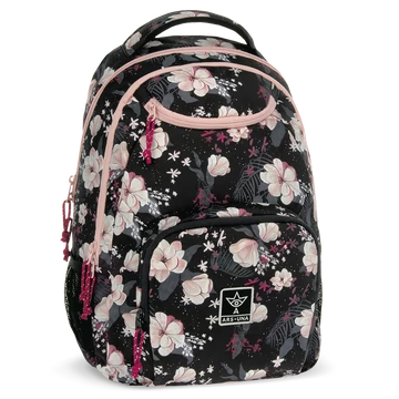 Ars Una Flowery black hátizsák AU-6