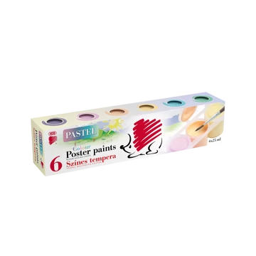 ICO SÜNI Tempera 6 tégelyes pasztell 25ml/tégely