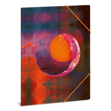 Ars Una Mandala Orange Moon A/4 gumis dosszié