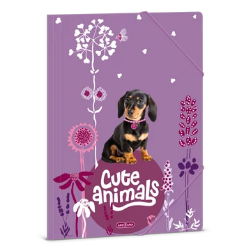 Ars Una Cute Animals-puppy A/4 gumis dosszié