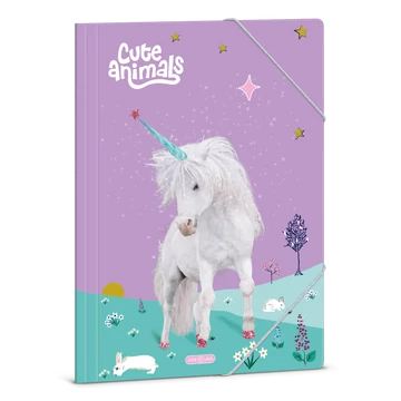 Ars Una Cute Animals-unicorn A/4 gumis dosszié
