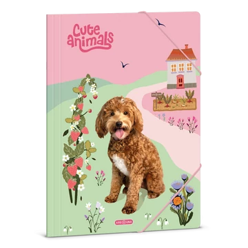Ars Una Cute Animals-doggie A/4 gumis dosszié