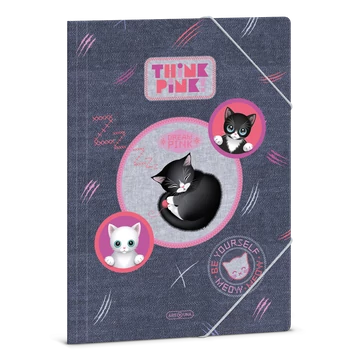Ars Una Think Pink A/4 gumis dosszié
