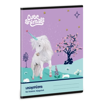Ars Una Cute Animals Unicorn A/5 leckefüzet