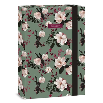 Ars Una Flowery green A/4 füzetbox