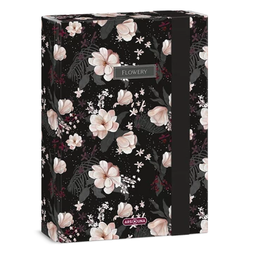 Ars Una Flowery black A/5 füzetbox