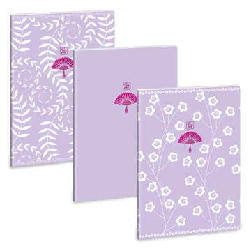 Ars Una Soft Touch Purple Spring A/4 extra kapcsos füzet-ponthálós