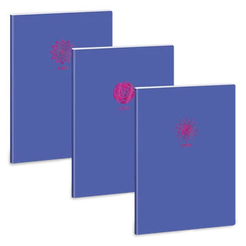 Ars Una Soft Touch Violet Spring A/4 extra kapcsos füzet-ponthálós