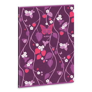 Ars Una Bloom Papillon A/4 extra kapcsos füzet-ponthálós