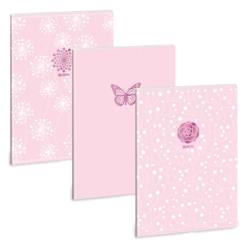 Ars Una Soft Touch Pink Spring A/4 extra kapcsos füzet-vonalas