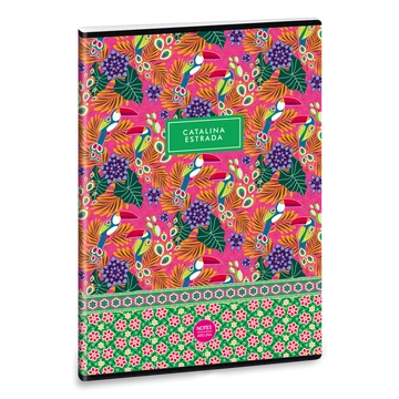 Catalina Estrada Tropical A/4 extra kapcsos füzet-négyzethálós