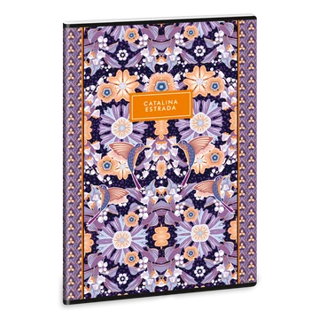 Catalina Estrada Flower Lili A/4 extra kapcsos füzet-négyzethálós