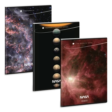 NASA A/4 extra kapcsos füzet-négyzethálós