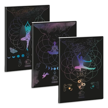 Ars Una Mystic Constellation A/4 extra kapcsos füzet-négyzethálós