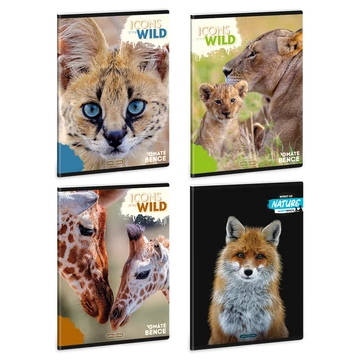 Ars Icons of the Wild  A/5 extra kapcsos füzet-vonalas