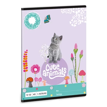 Ars Una Cute Animals-kitten A/5 3. oszt. füzet 12-32