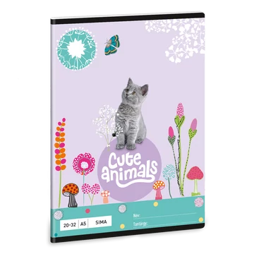 Ars Una Cute Animals-kitten A/5 sima füzet 20-32