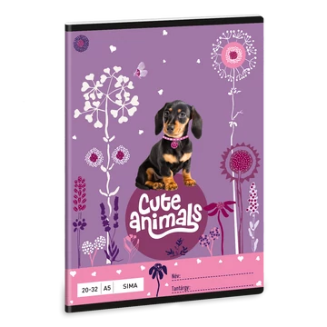 Ars Una Cute Animals-puppy A/5 sima füzet 20-32
