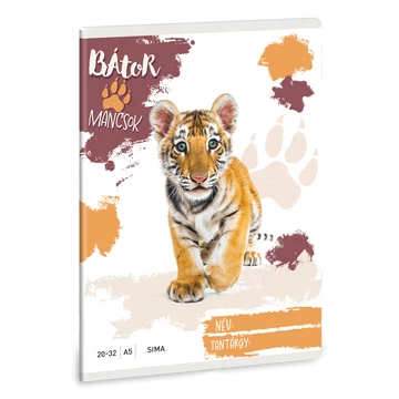 Ars Una Bátor Mancsok - Tigris A/5 sima füzet 20-32