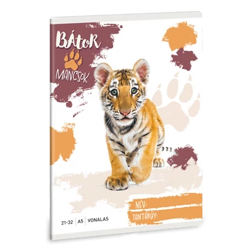 Ars Una Bátor Mancsok - Tigris A/5 vonalas füzet 21-32