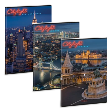 Ars Una City light A/4 extra kapcsos füzet-sima