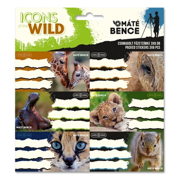 Ars Una Máté Bence Icons of the Wild csomagolt füzetcímke (3x6 db)