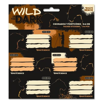 Ars Una Wild in the dark csomagolt füzetcímke (3x6 db)