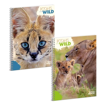 Ars Ina Icons of the Wild A/4 spirálfüzet-négyzethálós