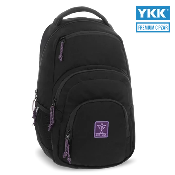 Ars Una Girl's Black-Violet Cordura hátizsák AU-2