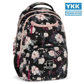 Ars Una Flowery black hátizsák AU-6