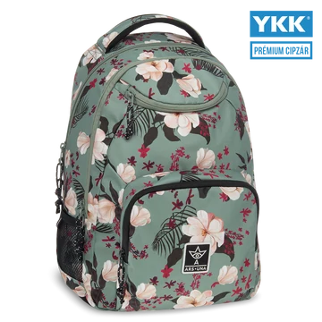 Ars Una Flowery green hátizsák AU-6