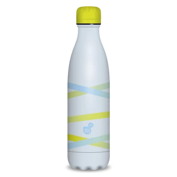 Ars Una duplafalú fémkulacs-500 ml - Ribbon-yellow