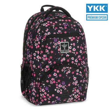 Ars Una Pearl Blossom black ergonomikus hátizsák 27 L