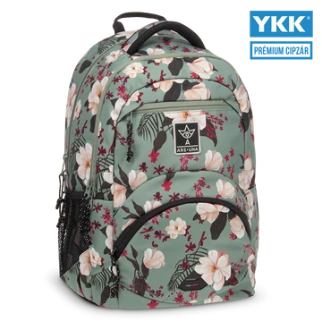 Ars Una Flowery green ergonomikus hátizsák 27 L
