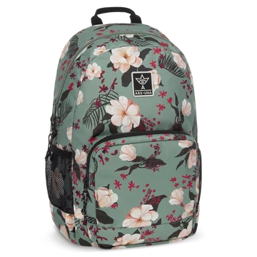 Ars Una Flowery green hátizsák AU-14