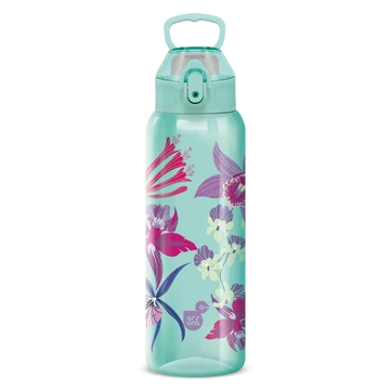 Ars Una BPA-mentes kulacs 3D - 700 ml - Beach Flowers-green