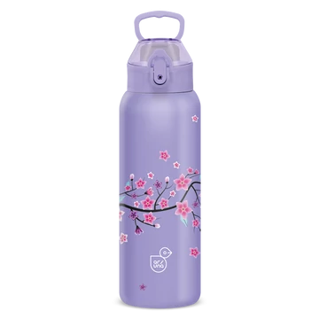 Ars Una duplafalú fémkulacs 3D-700 ml - Snow Flower-purple