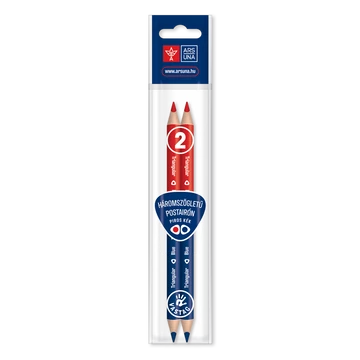 Ars Una háromszögletű postairón, Jumbo - piros-kék - 2db
