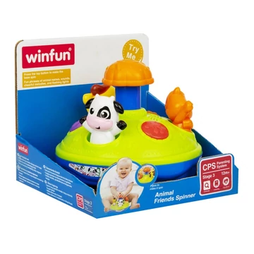 Winfun: Háziállatos pörgettyű bébijáték