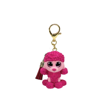 TY: Mini Boos clip műanyag figura PATSY - rózsaszín pudli