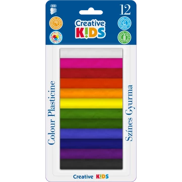 ICO CREATIVE KIDS Gyurma 12 db-os színes 165 g BL