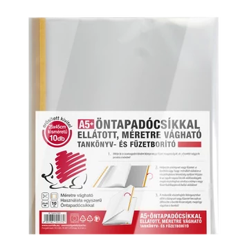 ICO SÜNI Füzet- és tankönyvborító prémium, öntapadócsíkkal 10 db-os, A/5+, 25x45cm