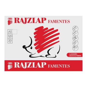 ICO SÜNI Rajzlap famentes 20 lap, A/3