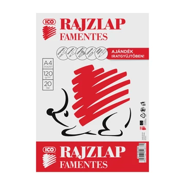 ICO SÜNI Rajzlap famentes 20 lap, A/4