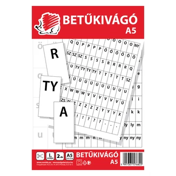 ICO SÜNI Betűkivágó 2 lap, A/5