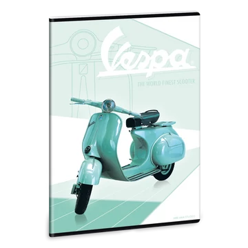 Vespa Retro A/4 extra kapcsos füzet-négyzethálós