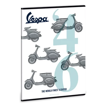 Vespa '46 A/4 extra kapcsos füzet-négyzethálós