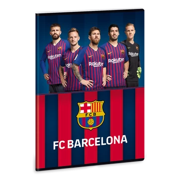 FC Barcelona A/4 extra kapcsos füzet-négyzethálós