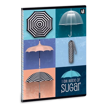 Ars Una Umbrella A/5 extra kapcsos füzet-négyzethálós