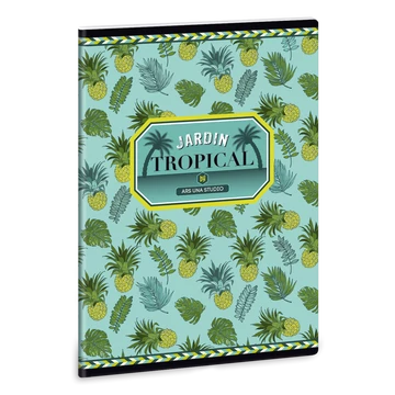 Ars Una Yellow pineapple A/5 extra kapcsos füzet-négyzethálós